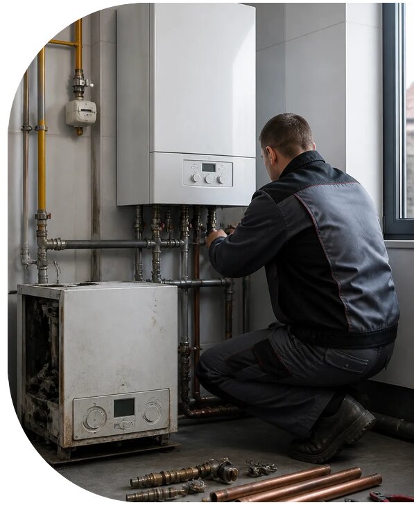 Замена газового котла в Пушкине цена от 9194 р. | АПаруса-Пшн